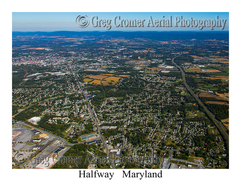 Aerial Photo of Halfway, Maryland