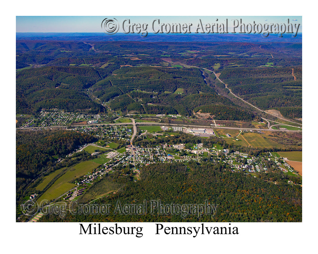 Aerial Photo of Milesburg, Pennsylvania