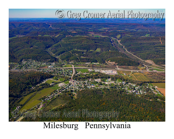 Aerial Photo of Milesburg, Pennsylvania