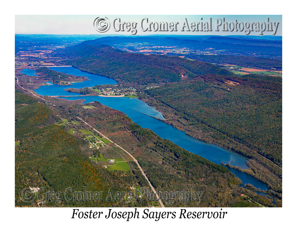 Aerial Photo of Bald Eagle State Park - Foster Joseph Sayers Reservoir - Howard, Pennsylvania