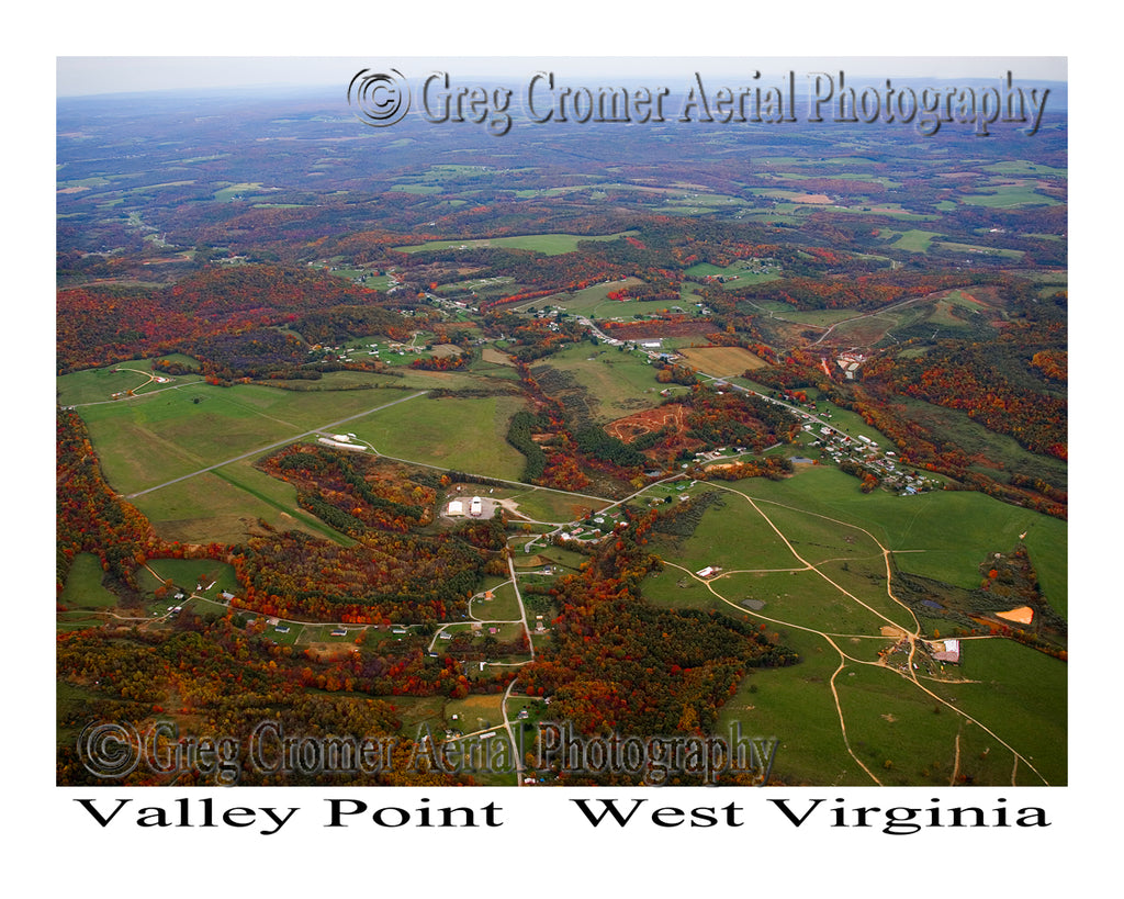 Aerial Photo of Valley Point, West Virginia