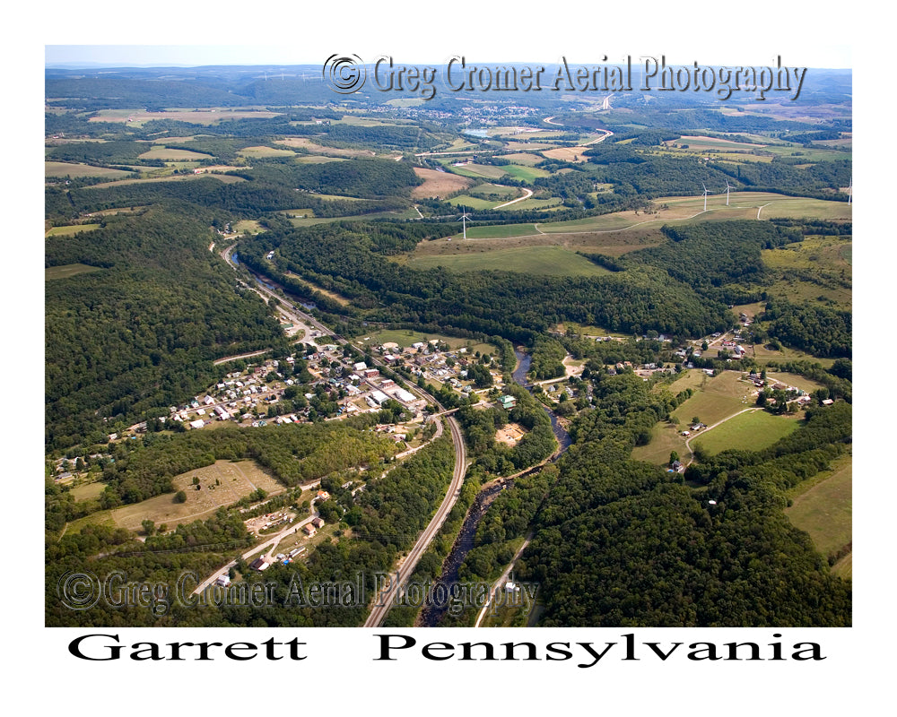 Aerial Photo of Garrett, Pennsylvania