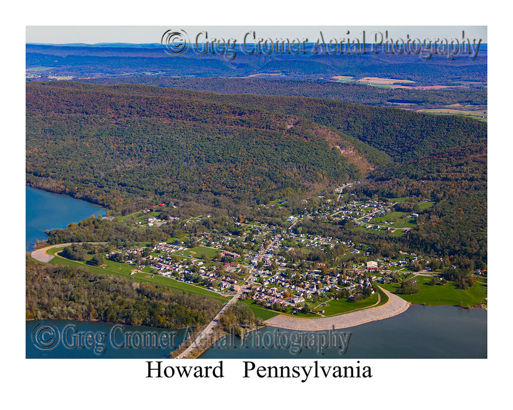 Aerial Photo of Howard, Pennsylvania