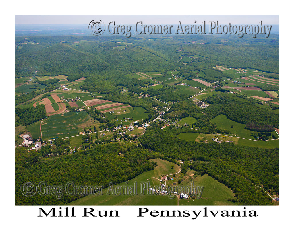 Aerial Photo of Mill Run, Pennsylvania