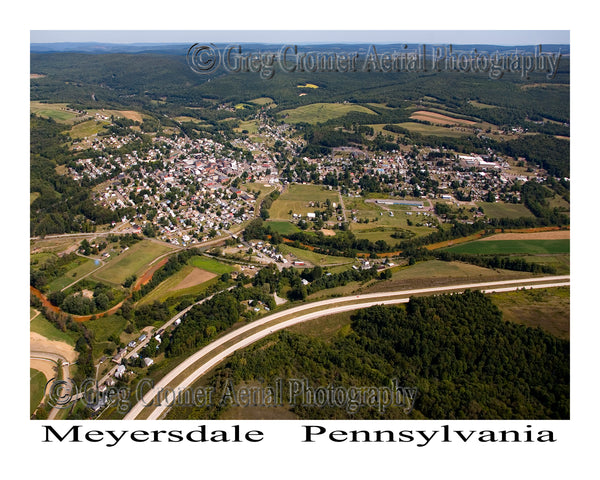 Aerial Photo of Meyersdale, Pennsylvania