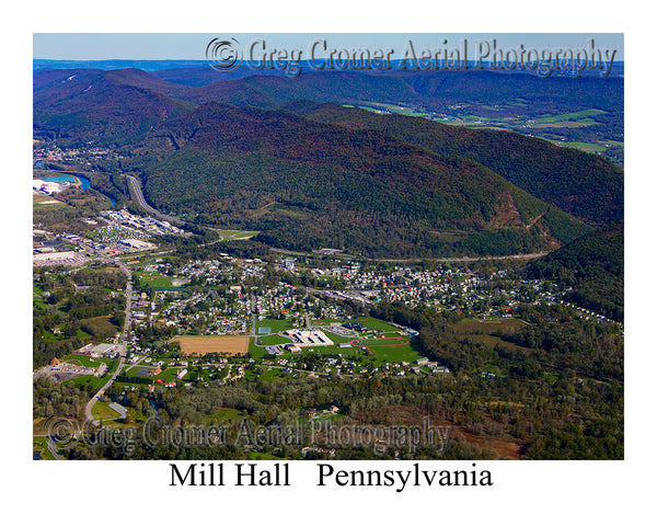 Aerial Photo of Mill Hall, Pennsylvania