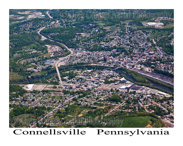 Aerial Photo of Connellsville, Pennsylvania