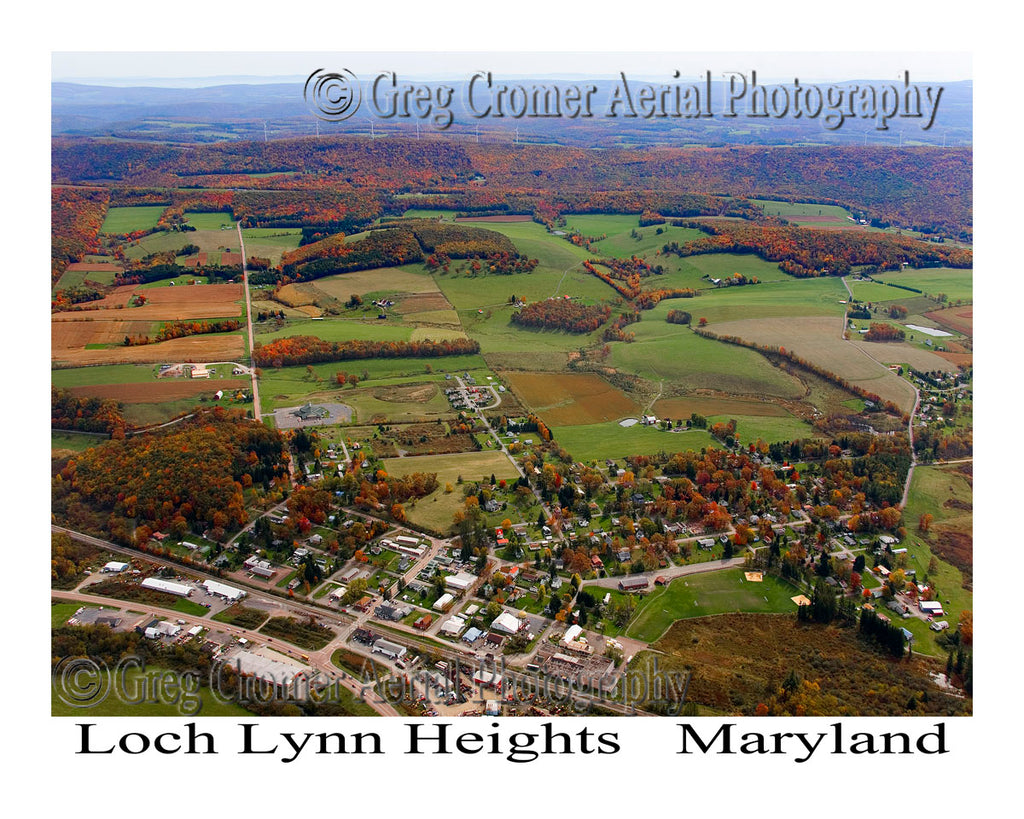 Aerial Photo of Loch Lynne Heights, Maryland