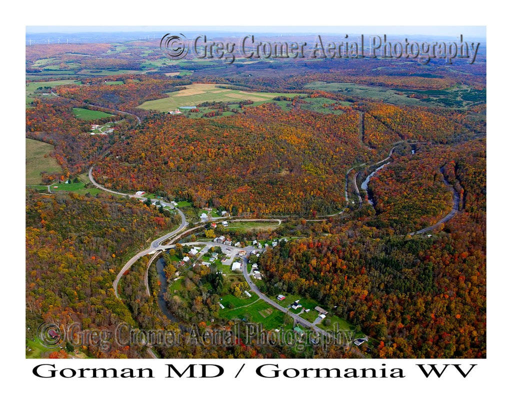 Aerial Photo of Gormania, West Virginia