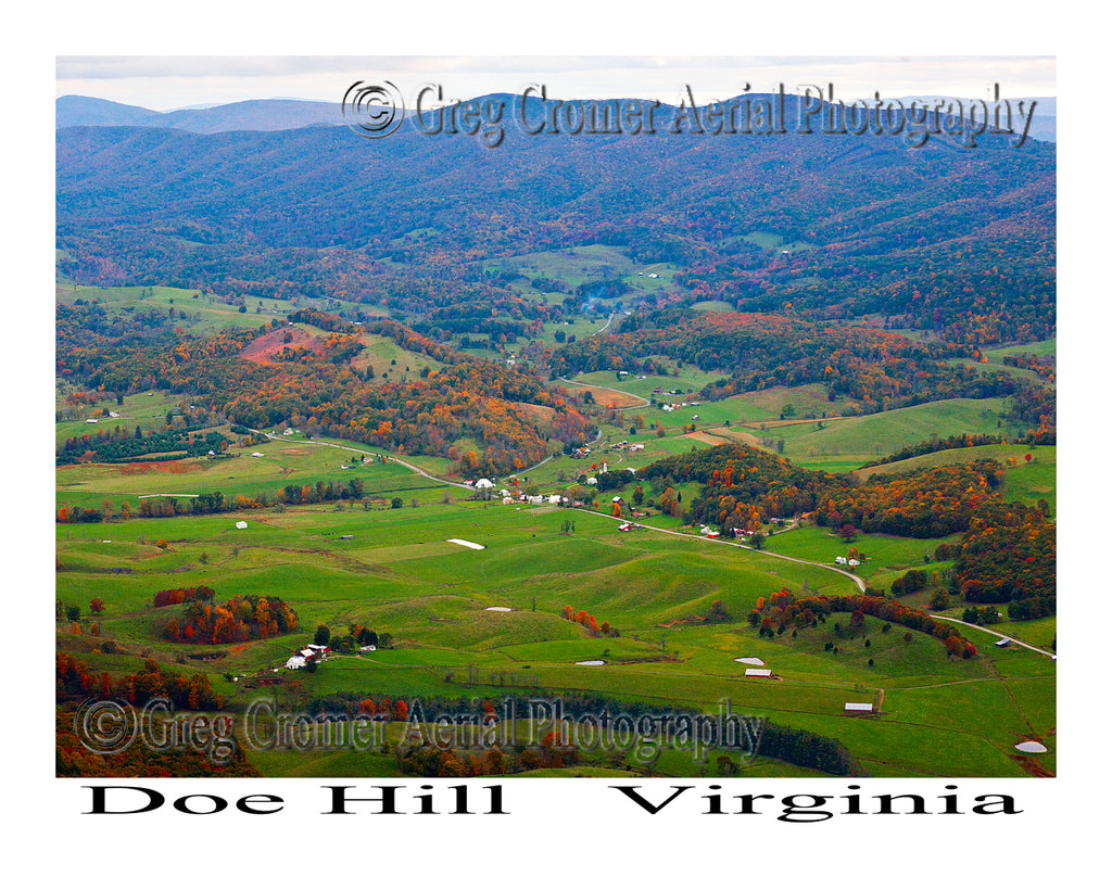 Aerial Photo of Doe Hill, Virginia
