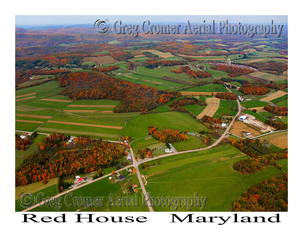 Aerial Photo of Red House, Maryland