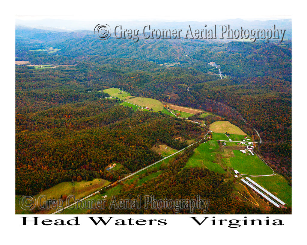 Aerial Photo of Head Waters, Virginia