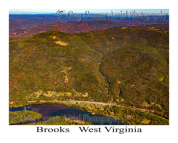 Aerial Photo of Brooks, West Virginia