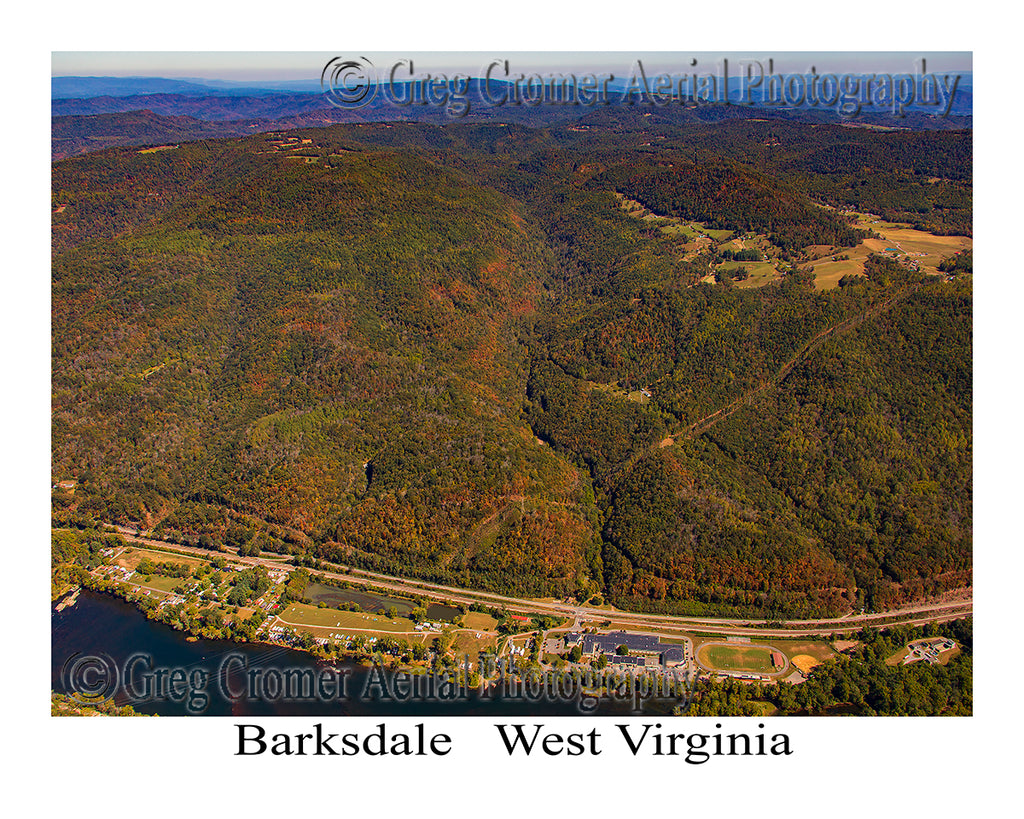 Aerial Photo of Barksdale, West Virginia