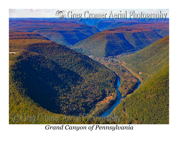 Aerial Photo of Grand Canyon of Pennsylvania - Watson Township, Pennsylvania