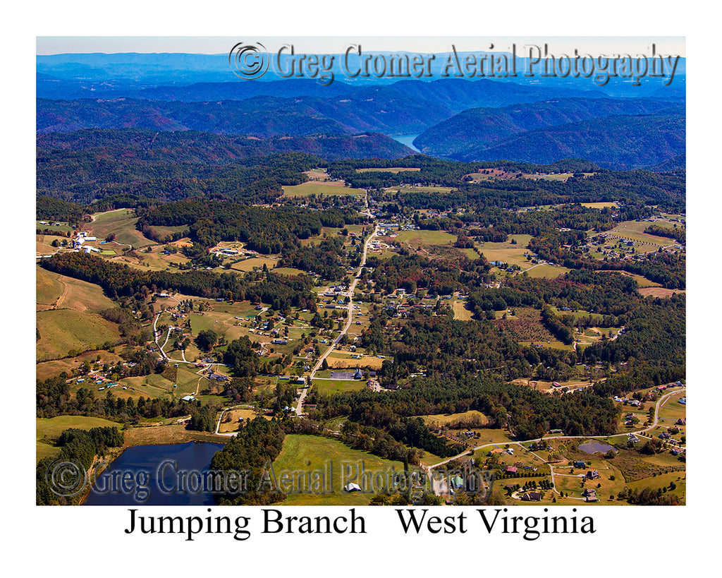 Aerial Photo of Jumping Branch, West Virginia