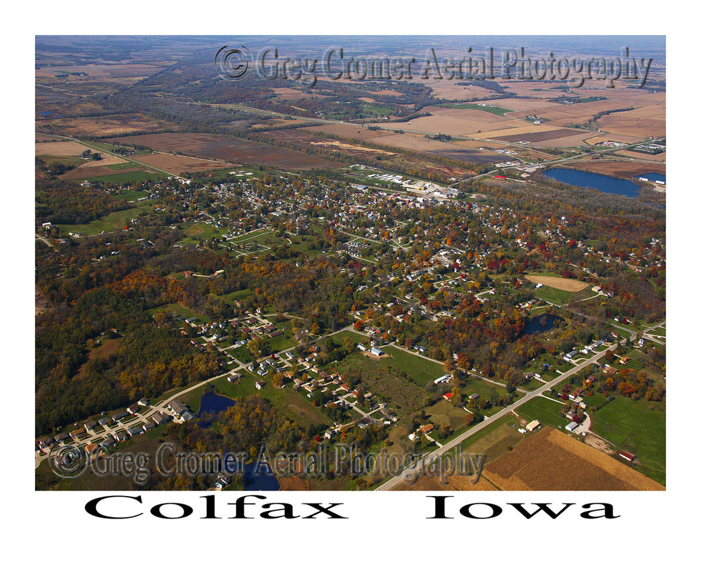 Aerial Photo of Colfax Iowa