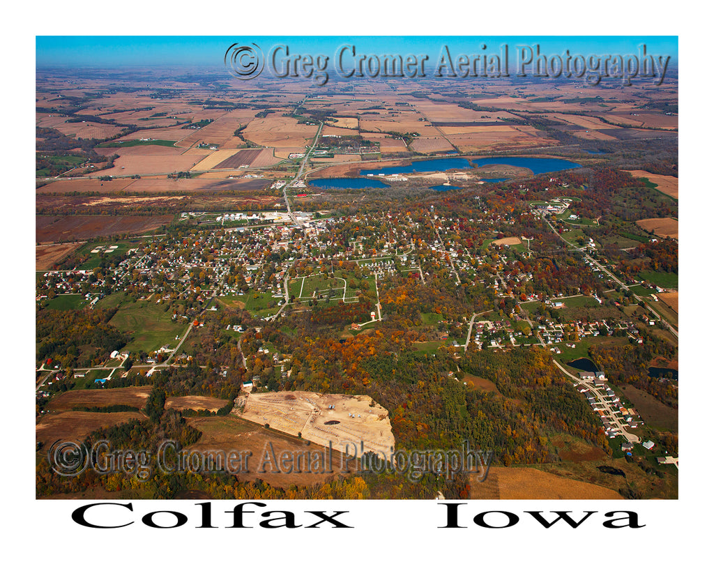Aerial Photo of Colfax Iowa