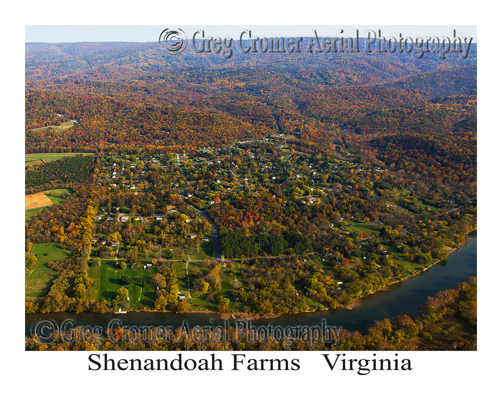 Aerial Photo of Shenandoah Farms, Virginia