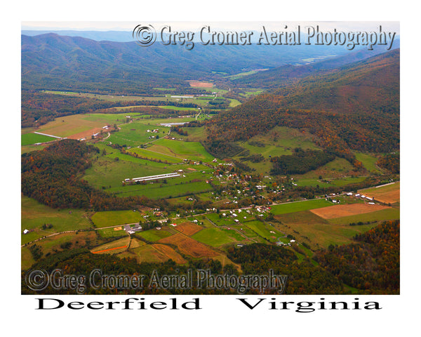 Aerial Photo of Deerfield, Virginia