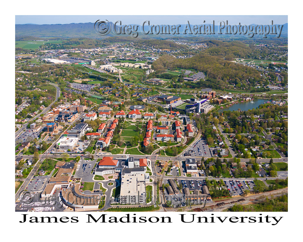 Aerial Photo of James Madison University - Harrisonburg, Virginia