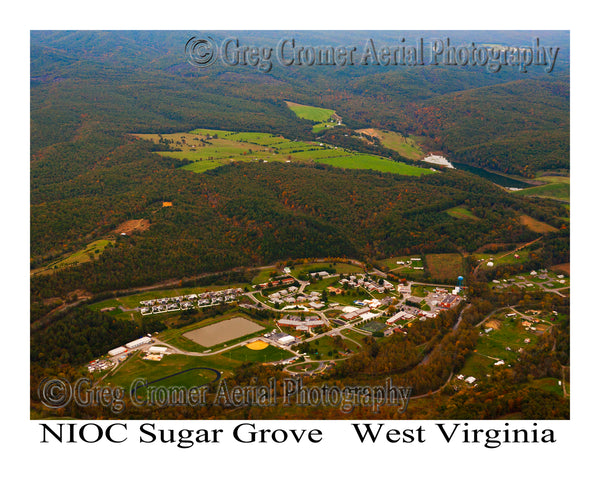 Aerial Photo of Sugar Grove NIOC, West Virginia