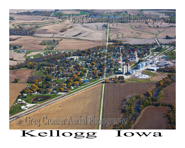 Aerial Photo of Kellogg Iowa