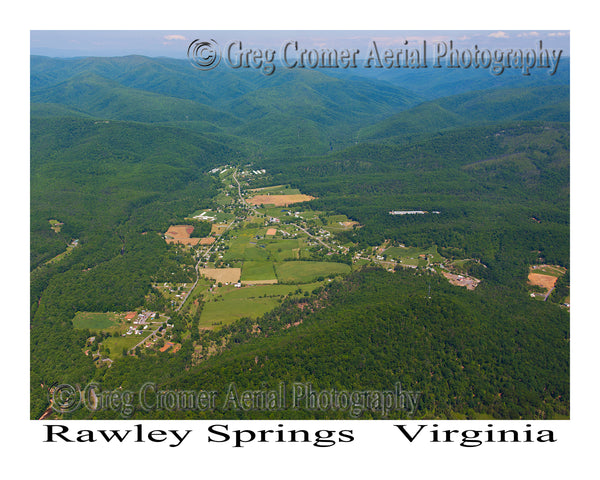 Aerial Photo of Rawley Springs, Virginia