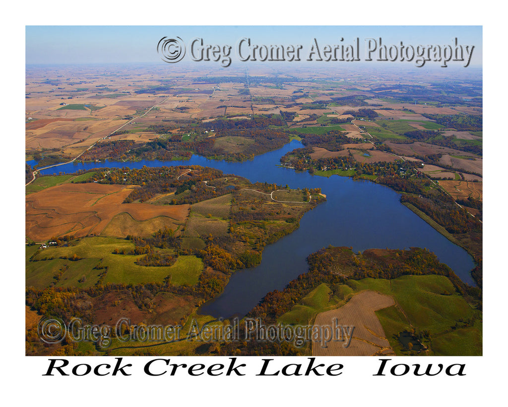 Aerial Photo of Rock Creek Lake Iowa