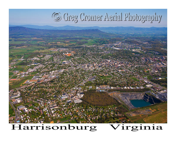 Aerial Photo of Harrisonburg, Virginia