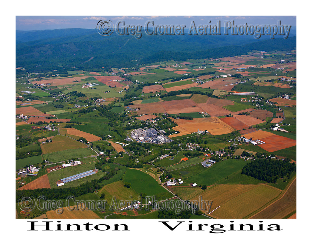 Aerial Photo of Hinton, Virginia