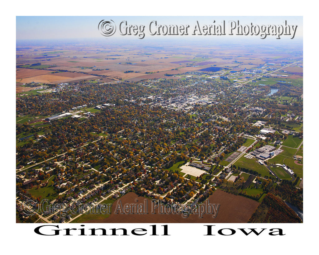 Aerial Photo of Grinnell Iowa
