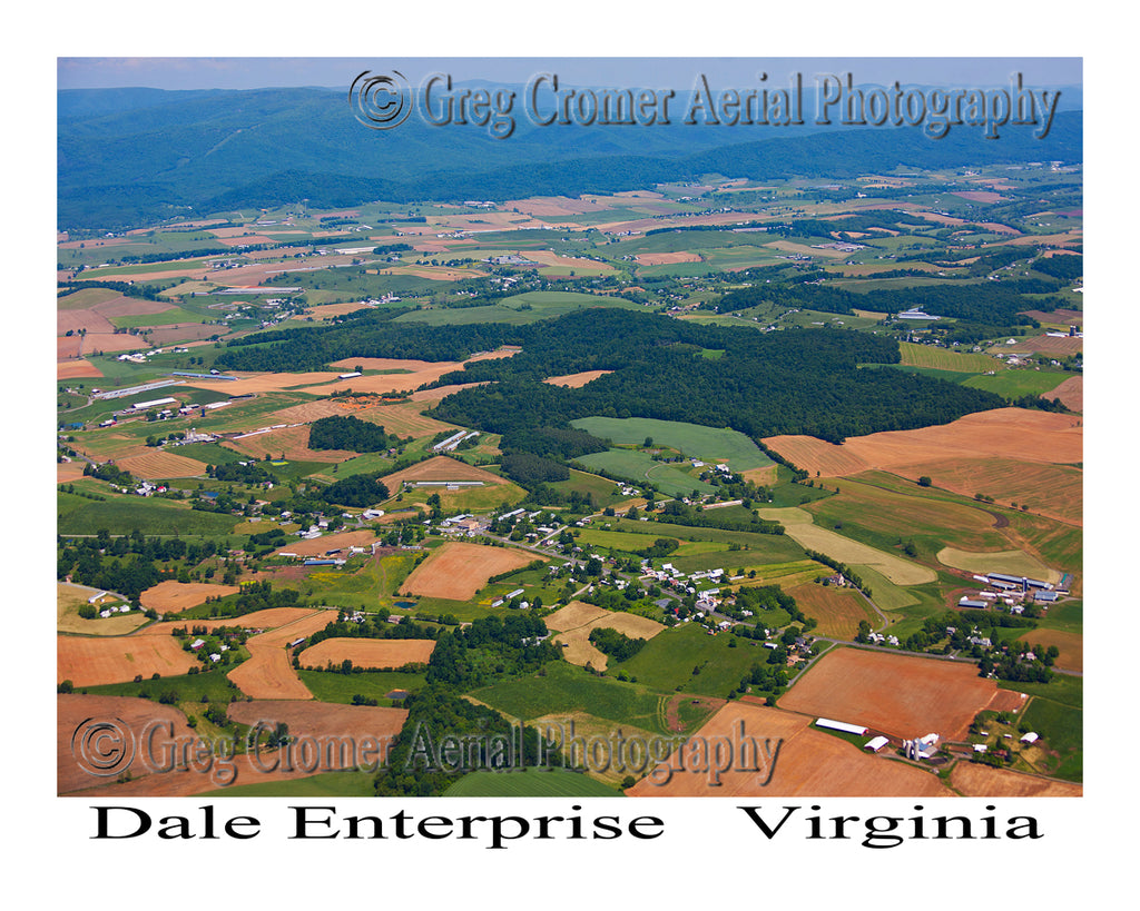 Aerial Photo of Dale Enterprise, Virginia