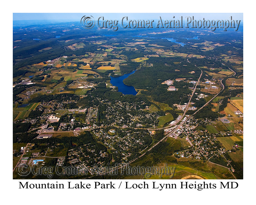 Aerial Photo of Mountain Lake Park, Maryland