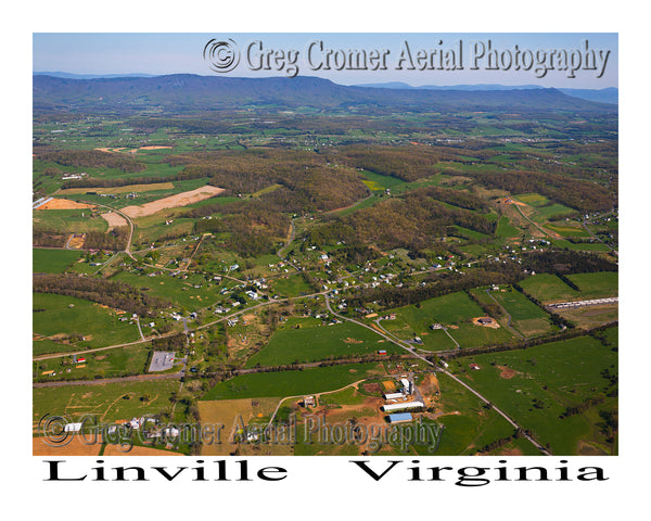 Aerial Photo of Linville, Virginia