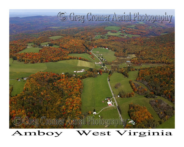 Aerial Photo of Amboy, West Virginia