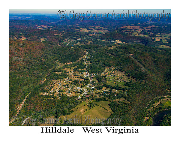 Aerial Photo of Hilldale, West Virginia