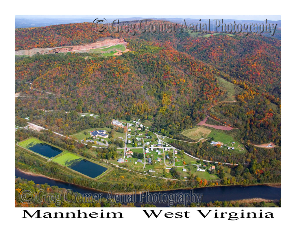 Aerial Photo of Mannheim, West Virginia