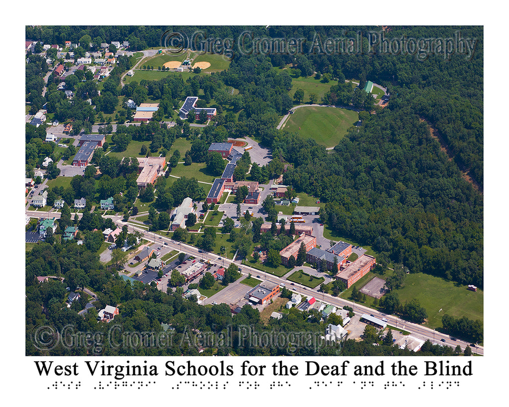 Aerial Photo of West Virginia Schools for the Deaf and the Blind, Romney, WV
