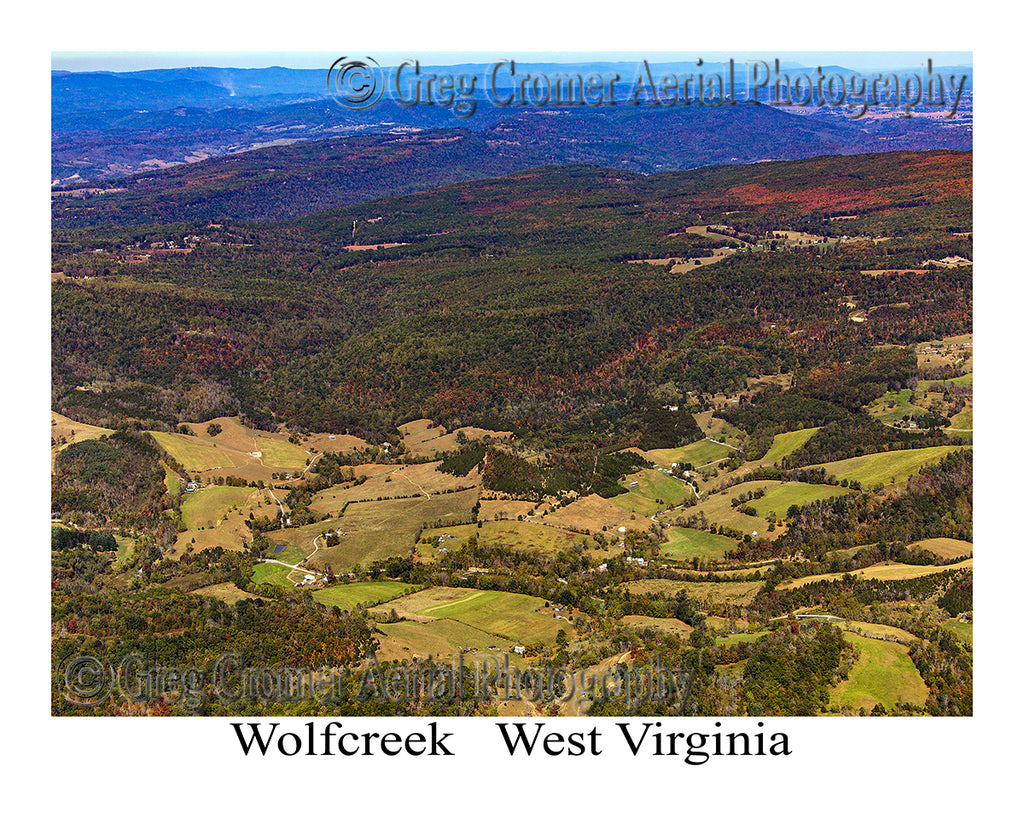 Aerial Photo of Wolfcreek, West Virginia