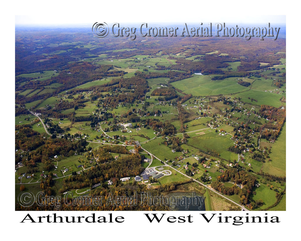 Aerial Photo of Arthurdale, West Virginia