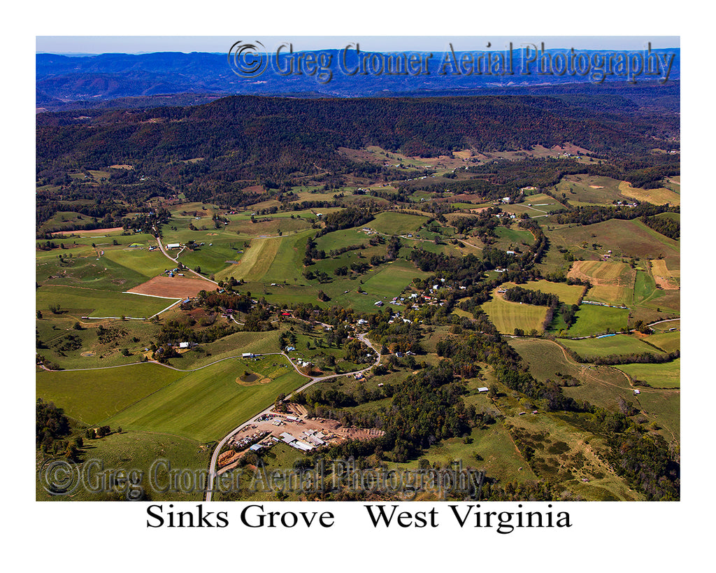 Aerial Photo of Sinks Grove, West Virginia
