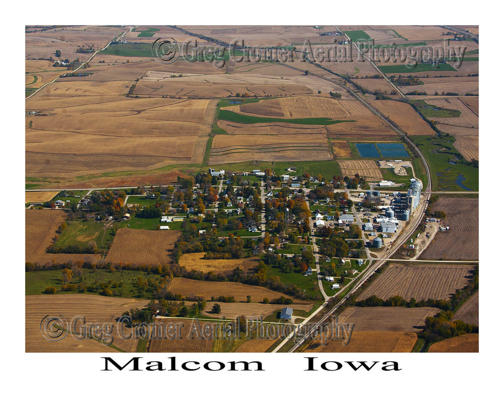 Aerial Photo of Malcom Iowa