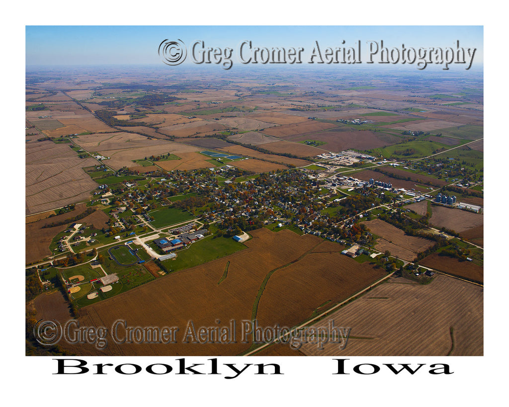 Aerial Photo of Brooklyn Iowa