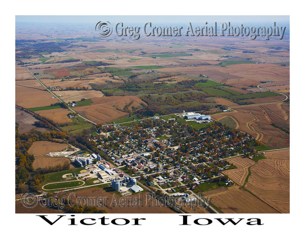 Aerial Photo of Victor Iowa
