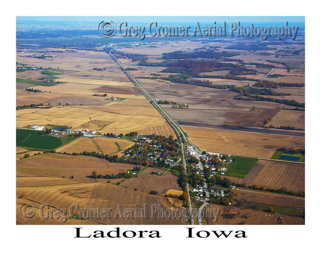 Aerial Photo of Ladora Iowa