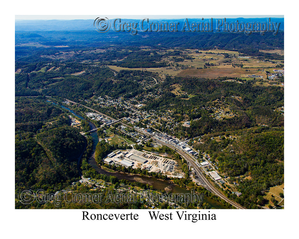 Aerial Photo of Ronceverte, West Virginia