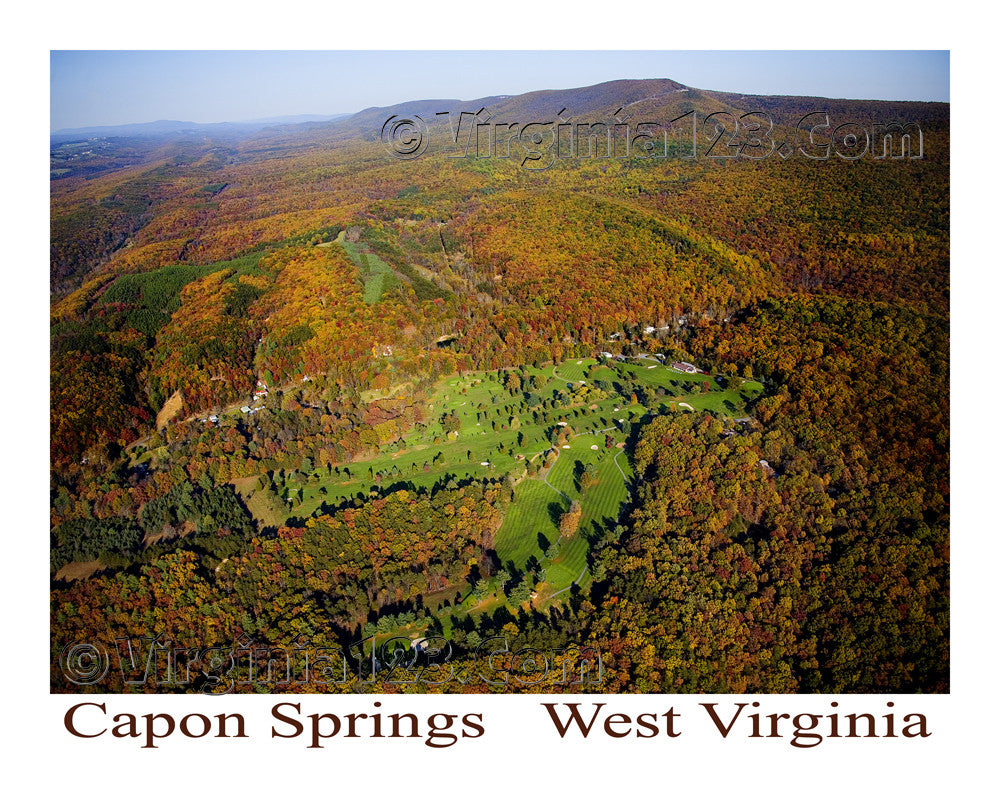 Aerial Photo of Capon Springs, West Virginia