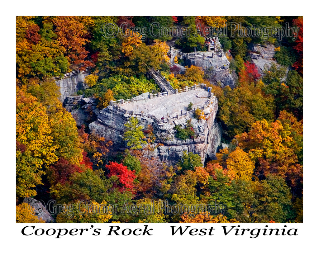 Aerial Photo of Cooper's Rock, West Virginia