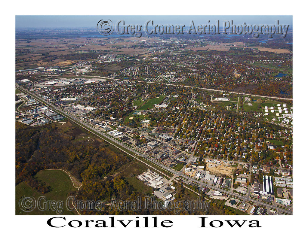 Aerial Photo of Coralville Iowa